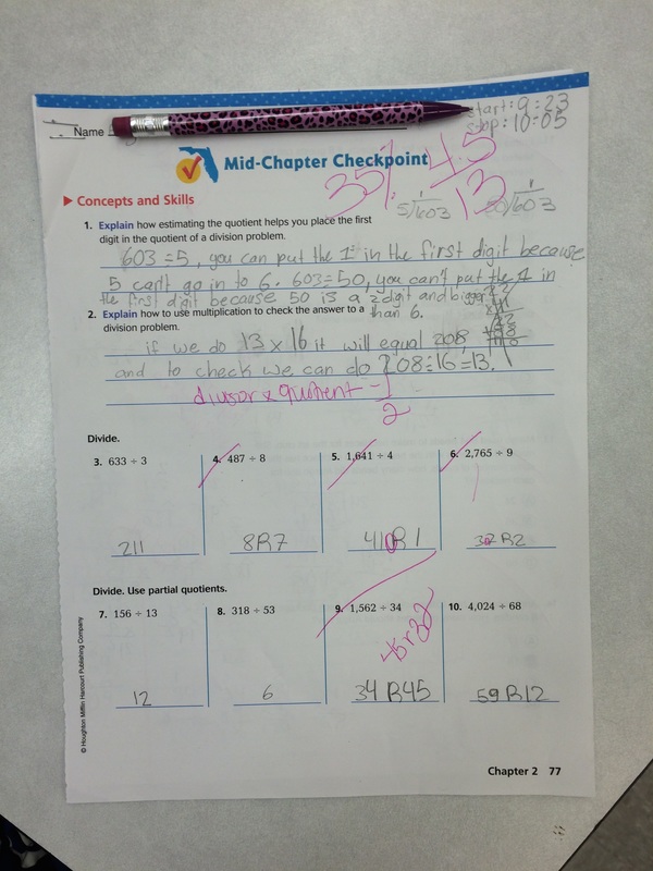 Go Math 5Th Grade Chapter 5  Mid Chapter Checkpoint : M I A Go Math Chapter 6 Mid Chapter Checkpoint / Operations and algebraic thinking critical area 2: